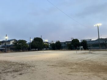 広島県立廿日市高等学校テニスコート照明改修工事